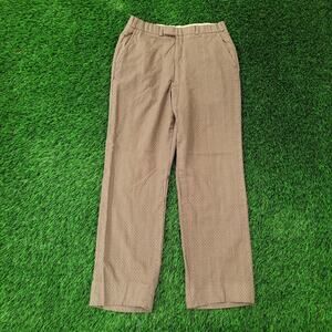 Vintage 80s MOD Disco Hippie Pants 30x29 Creased Talon Brown